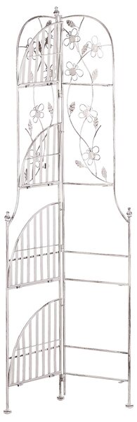 Sarokpolc BIELLA Fém 158 cm 35 cm Fehér