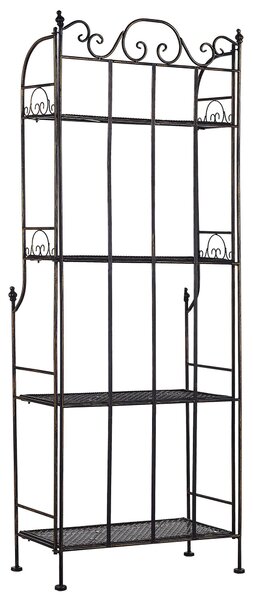 Polcrendszer ISERNIA Fém 155 cm 61 cm Fekete