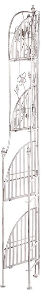 Sarokpolc BIELLA Fém 158 cm 35 cm Fehér