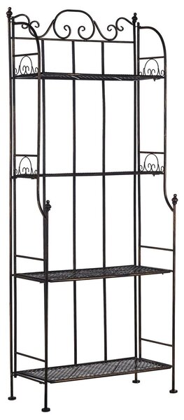 Polcrendszer ISERNIA Fém 155 cm 61 cm Fekete