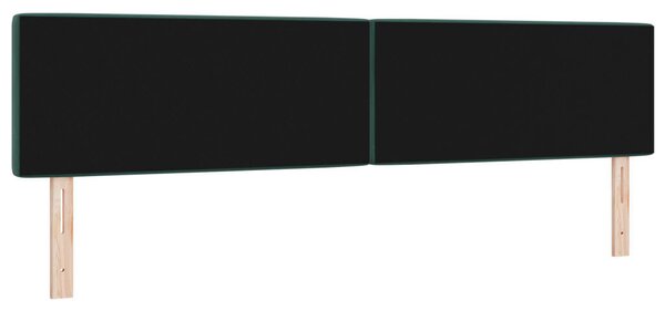 LED fejtámla kristálygombos steppelésű sötétzöld 100 cm bársony