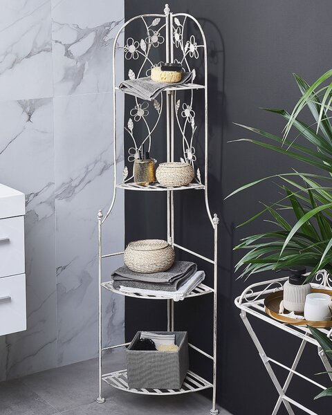 Sarokpolc BIELLA Fém 158 cm 35 cm Fehér