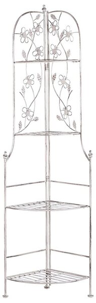 Sarokpolc BIELLA Fém 158 cm 35 cm Fehér