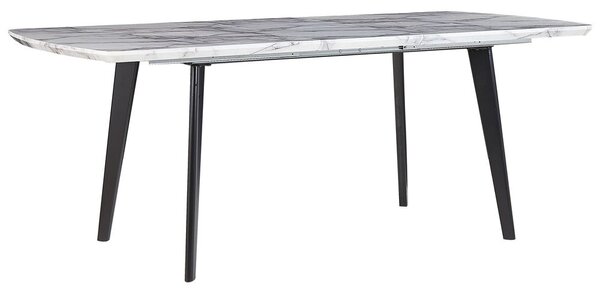 Kihúzható étkezőasztal MOSBY Szürke márvány 160/200 cm 90 cm