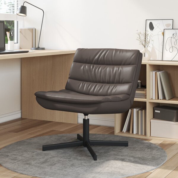 Forgószék Csokoládébarna Műbőr Közepes Ergonomikus Forgószék