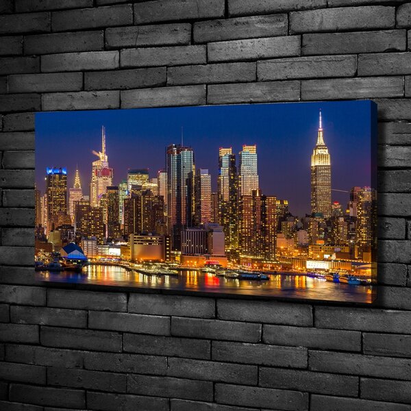 Vászonfotó Manhattan éjjel