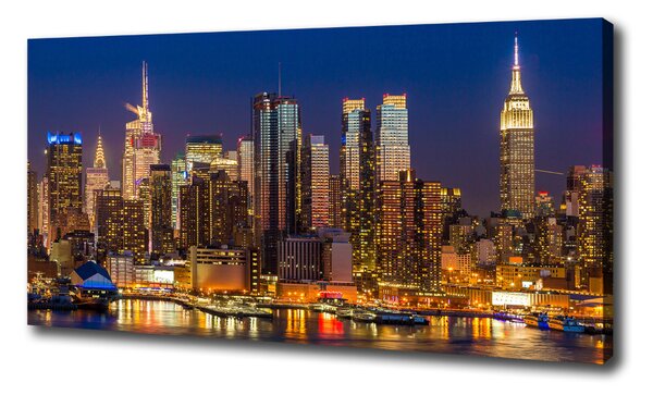 Vászonfotó Manhattan éjjel