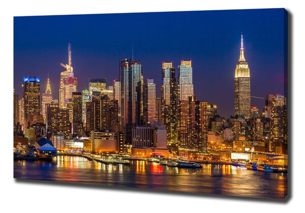 Vászonfotó Manhattan éjjel