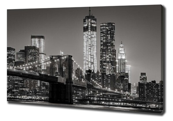 Vászonfotó Manhattan éjjel