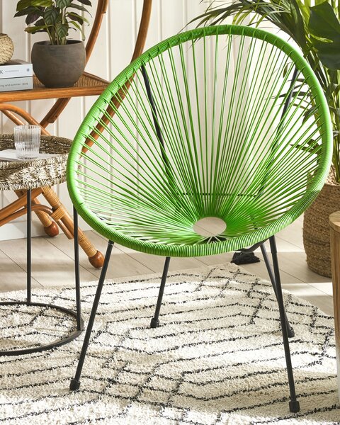 Kerti szék ACAPULCO II PE Rattan Zöld