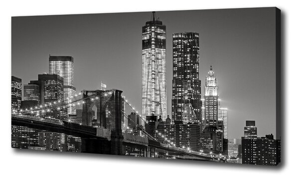 Vászonfotó Manhattan éjjel