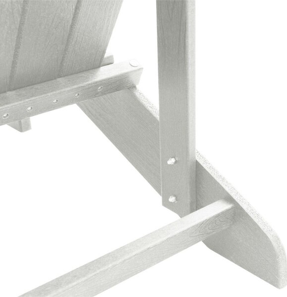 Adirondack Székek 2 db Fehér 74x82x90 cm HDPE
