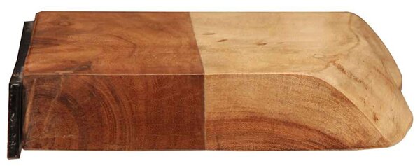 2 darab tömör akácfa fali polc 40x20x3,5 cm