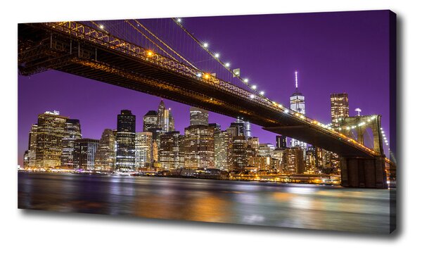 Vászonfotó Manhattan éjjel