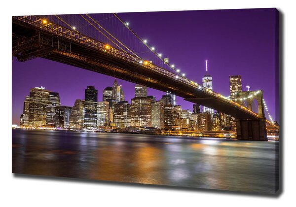 Vászonfotó Manhattan éjjel