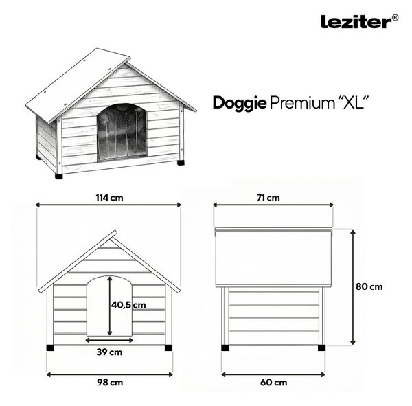 Doggie Premium hőszigetelt kutyaház "XL"
