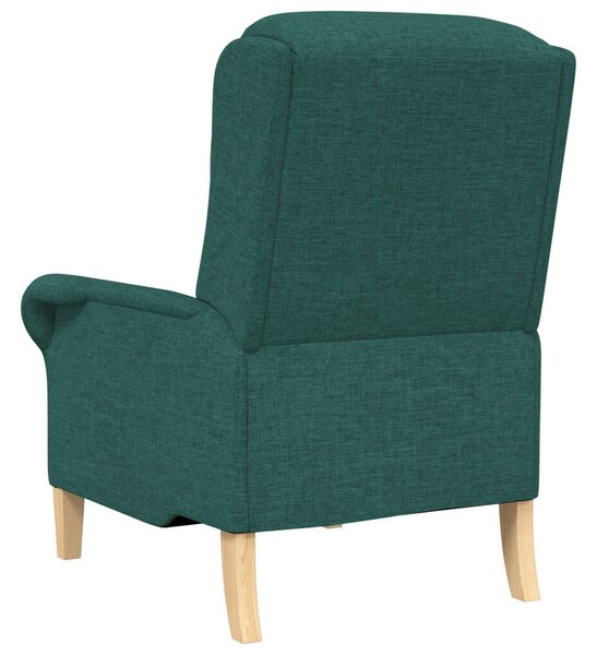 Modern Karosszék Sötét Zöld Szövet, Fa Standard Ergonomikus