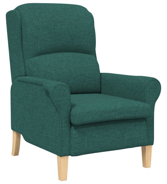 Modern Karosszék Sötét Zöld Szövet, Fa Standard Ergonomikus