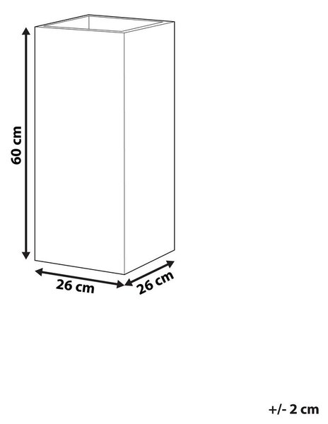 Virágcserép DION 26 cm Fekete