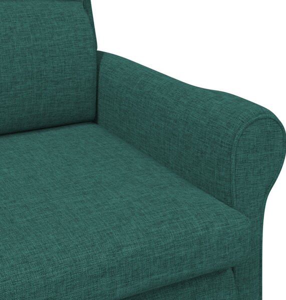 Modern Karosszék Sötét Zöld Szövet, Fa Standard Ergonomikus