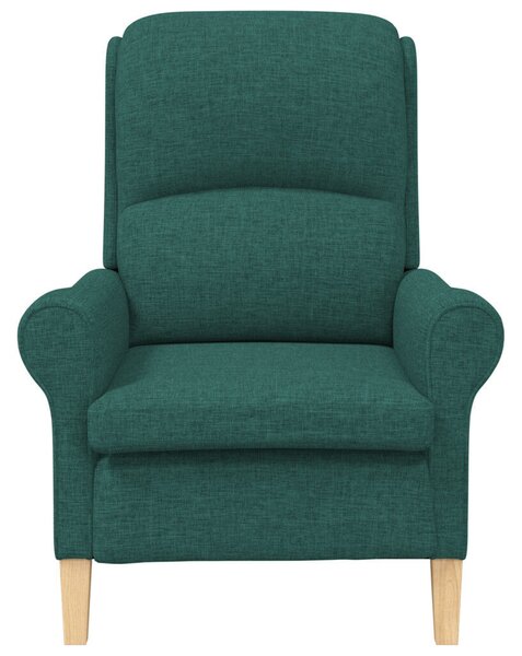 Modern Karosszék Sötét Zöld Szövet, Fa Standard Ergonomikus