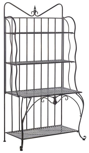 Polcrendszer PAVONA Fém 170 cm 94 cm Fekete