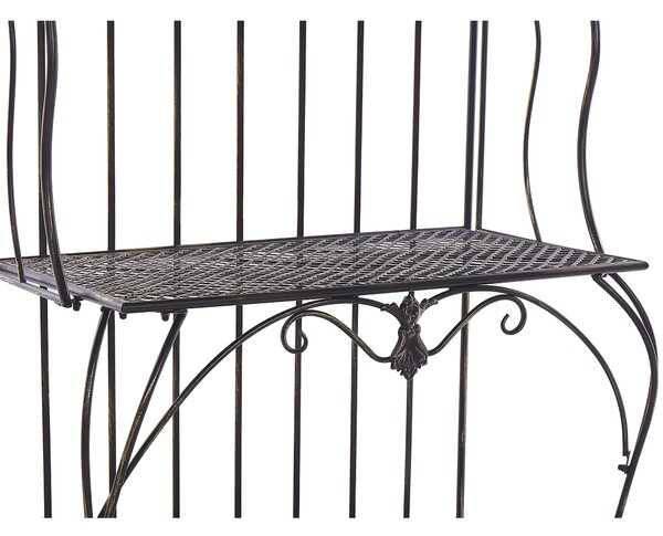 Polcrendszer PAVONA Fém 170 cm 94 cm Fekete