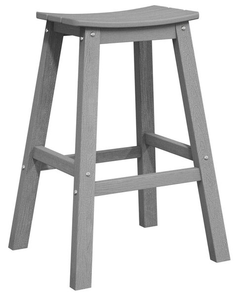 Bárszékek 6 db Világosszürke HDPE
