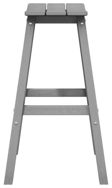 Bárszékek 6 db Világosszürke HDPE