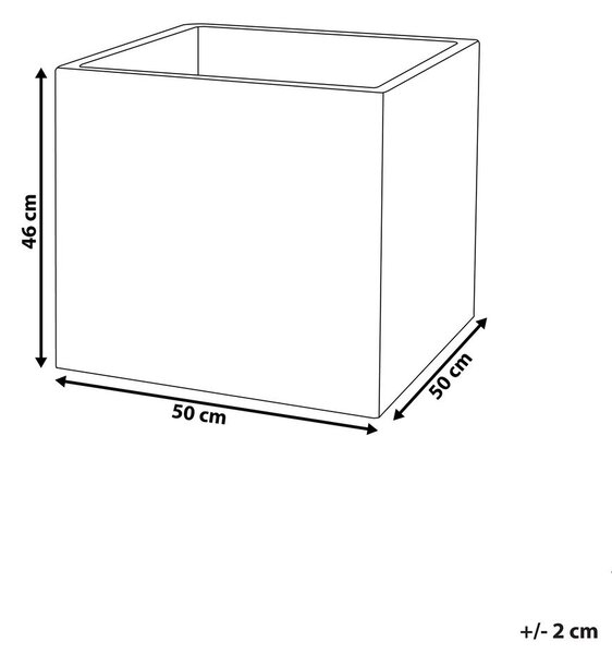 Virágcserép PAROS 50 cm Fehér