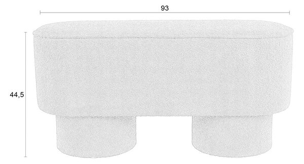 Téglavörös buklé pad Marcos – White Label
