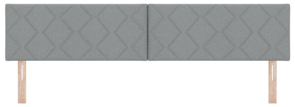 LED fejtámla gyémánt blokkok mintával, világosszürke, 200 cm kárpit