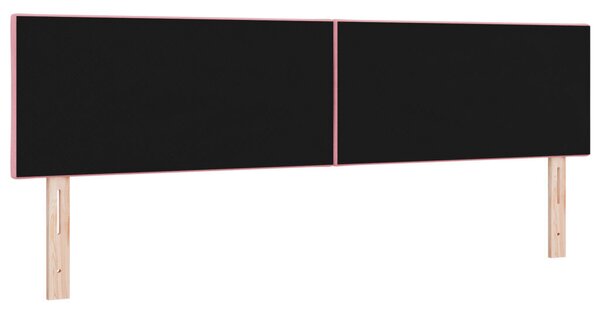 LED Fejtámla Gyémánt Mintázattal Rózsaszín 180 cm Bársony