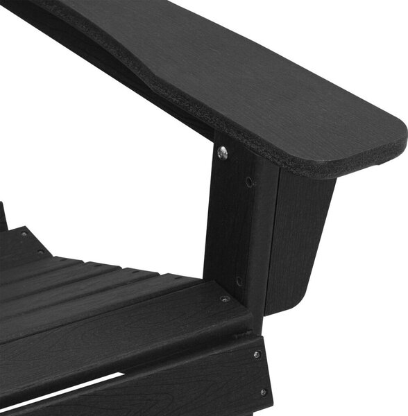 Adirondack székszett 2 db Fekete 74x82x90 cm HDPE