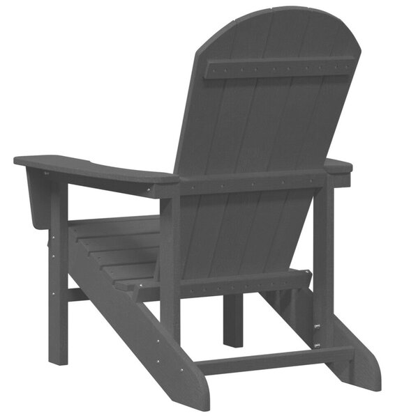 Adirondack székszett 2 db Fekete 74x82x90 cm HDPE