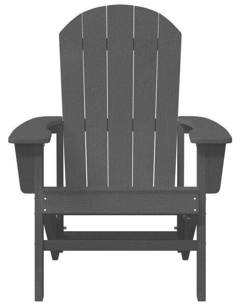 Adirondack székszett 2 db Fekete 74x82x90 cm HDPE