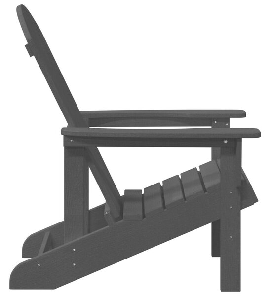 Adirondack székszett 2 db Fekete 74x82x90 cm HDPE