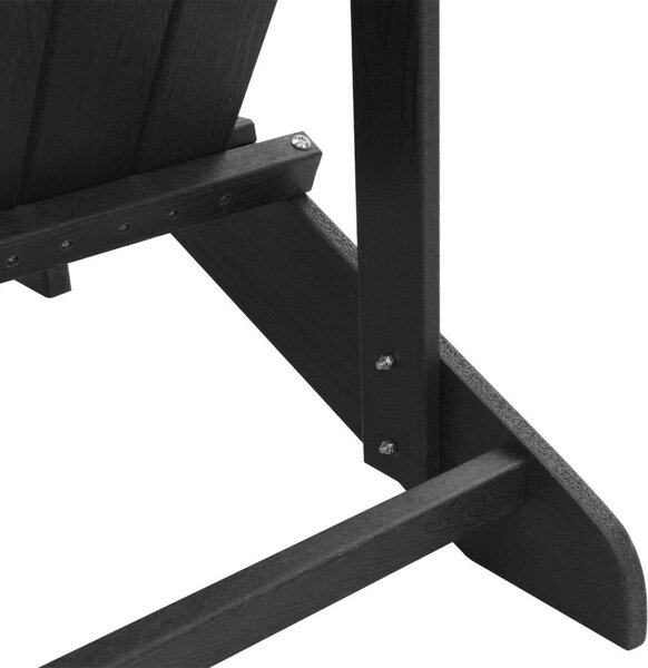 Adirondack székszett 2 db Fekete 74x82x90 cm HDPE