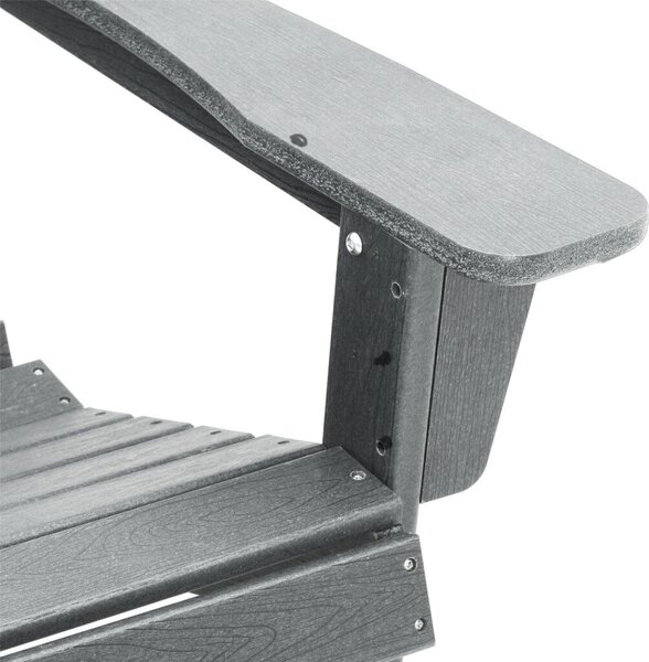Adirondack székek 2 db Világosszürke 74x82x90 cm HDPE