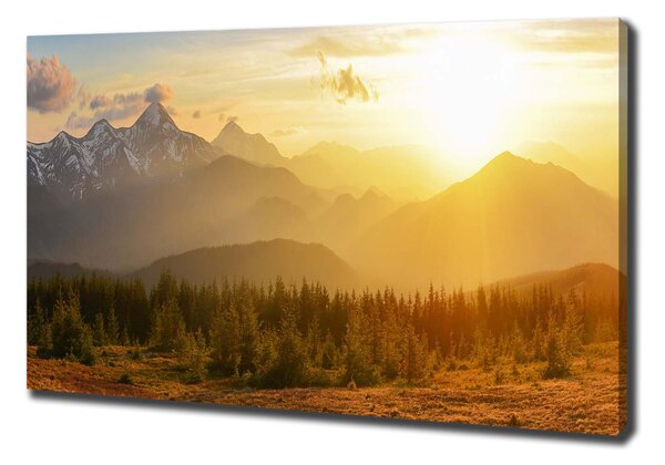 Vászon nyomtatás Sunset hegy