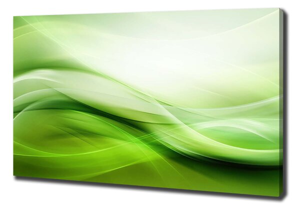 Vászonkép nyomtatás Zöld hullámok háttér