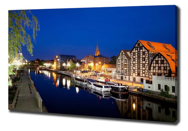 Vászonfotó Bydgoszcz éj
