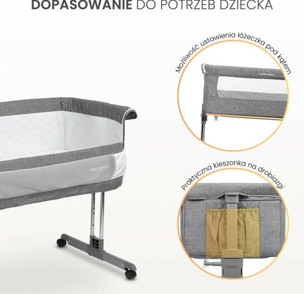 Caretero Sleep2gether babaöböl-Graphite