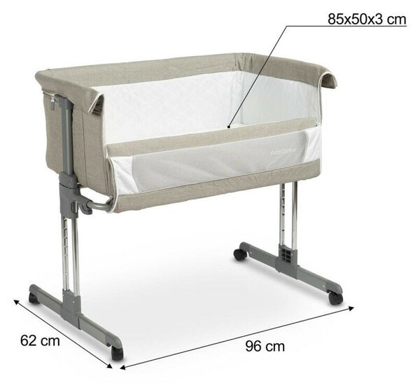 Caretero Sleep2gether babaöböl-Grey