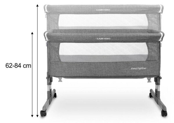 Caretero Sleep2gether babaöböl-Graphite