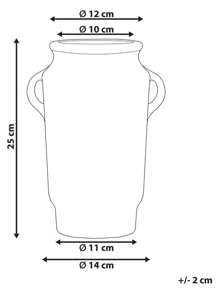 Virágtartó váza GERRHA Kőcserép 25 cm Világoskék