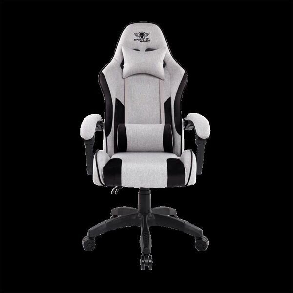 Spirit of Gamer szék, ARENA Light Grey (állítható magasság; párnázott kartámasz; PU; max.120kg-ig, világos-szürke)