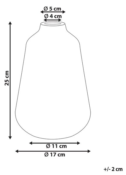 Virágtartó váza MARONEIA Kőcserép 25 cm Fehér