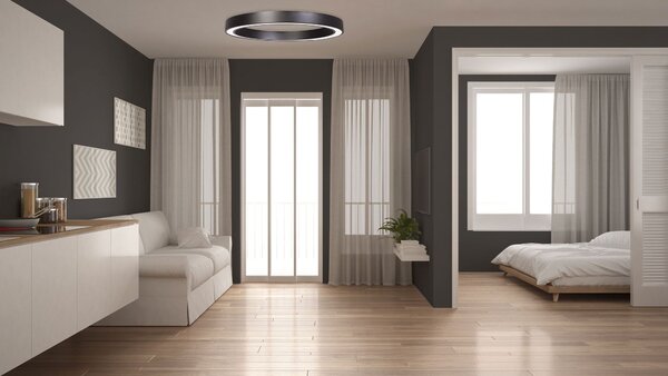 Toolight Szerszámlámpa, LED mennyezeti lámpa 60cm 27W APP1283-C, fekete, OSW-00941