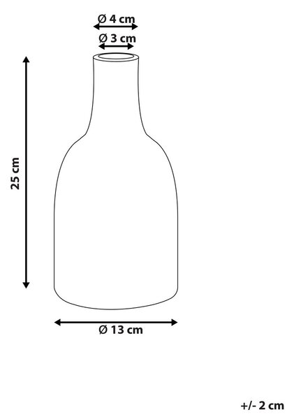 Virágtartó váza ANKON Kőcserép 25 cm Fehér
